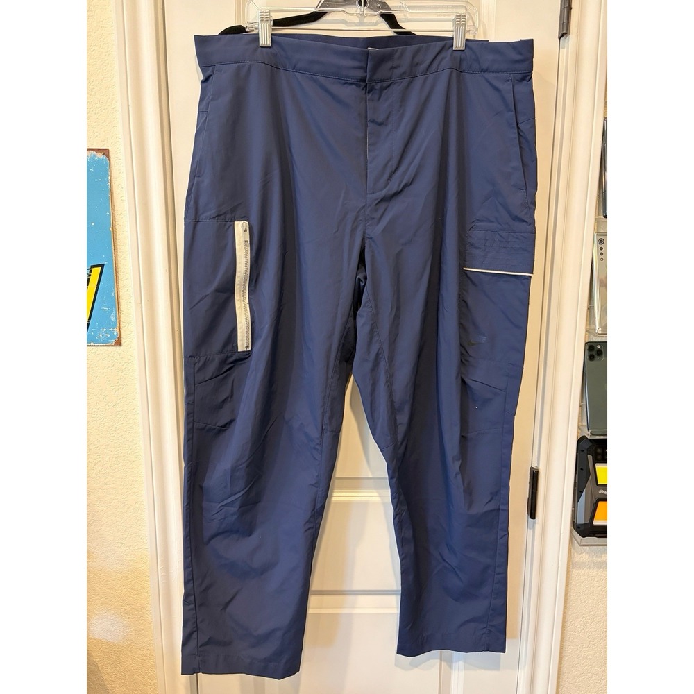 Nike Men's Pants Size 40 Navy Blue Standard Fit Tapered Leg Pocket DM6681-410